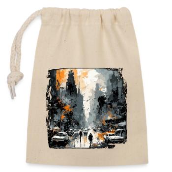 Apocalypse / Doomsday / Destruction / Anarchy - Closable cotton gift bag (14x20cm) - nature - Front
