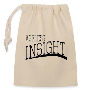 jokes mindset quotes knowledge and wisdom mindset - Verschließbarer Geschenkbeutel aus Baumwolle (14x20cm) - Natur - Vorne
