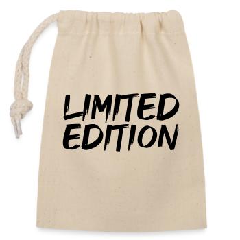 Édition limitée - Sac cadeau en coton avec cordon (14 x 20 cm) - nature - Devant