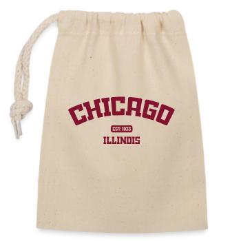 Chicago - Illinois - USA - United States o America - Verschließbarer Geschenkbeutel aus Baumwolle (14x20cm) - Natur - Vorne