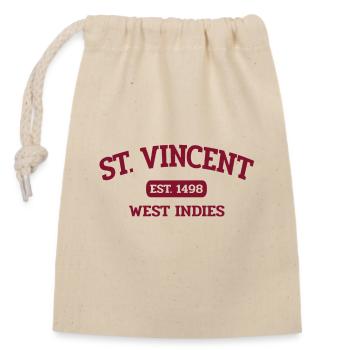 Saint Vincent - Kingstown - Caribbean - West Indies - Closable cotton gift bag (14x20cm) - nature - Front