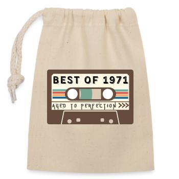 Best of 1971 - Sac cadeau en coton avec cordon (14 x 20 cm) - nature - Devant