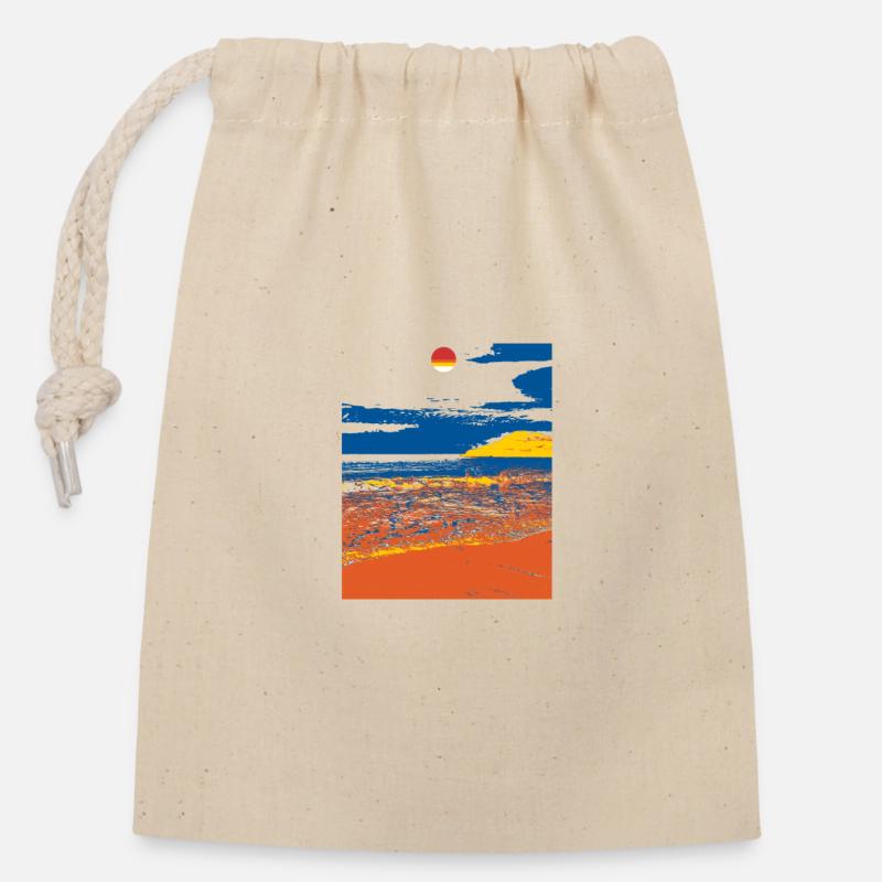 sol.point_wata.cala_ratjada.sonmoll - Closable cotton gift bag (14x20cm) - nature