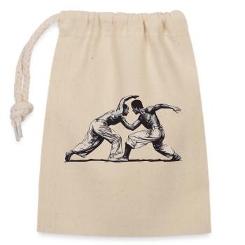 CAPOEIRA - Verschließbarer Geschenkbeutel aus Baumwolle (14x20cm) - Natur - Vorne