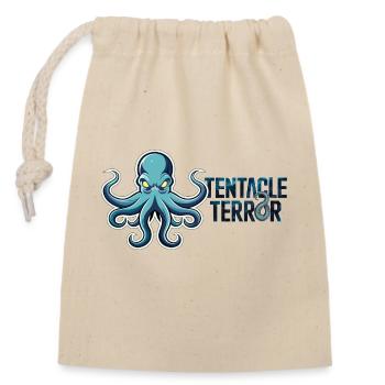 Terreur tentaculaire - Sac cadeau en coton avec cordon (14 x 20 cm) - nature - Devant