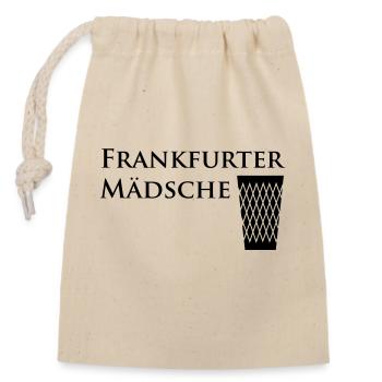 Frankfurt Girl Ribbed FRANKFURT SHIRT SHOP - Closable cotton gift bag (14x20cm) - nature - Front