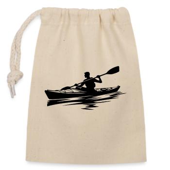 Équipement pour Kayak Boat Club - Sac cadeau en coton avec cordon (14 x 20 cm) - nature - Devant