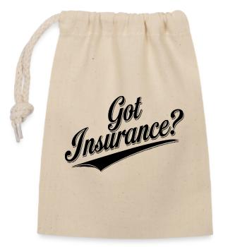 Trouver une protection pour chaque situation de la vie - Sac cadeau en coton avec cordon (14 x 20 cm) - nature - Devant