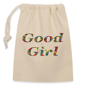 Heaven is for Good Girls 3 - Verschließbarer Geschenkbeutel aus Baumwolle (14x20cm) - Natur - Vorne