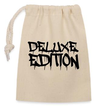 Édition Deluxe - Sac cadeau en coton avec cordon (14 x 20 cm) - nature - Devant