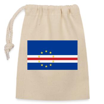 Cape Verde - Closable cotton gift bag (14x20cm) - nature - Front