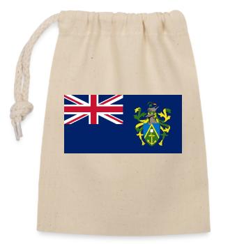 Îles Pitcairn - Sac cadeau en coton avec cordon (14 x 20 cm) - nature - Devant