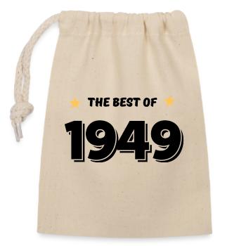 Best of 1949 - Sac cadeau en coton avec cordon (14 x 20 cm) - nature - Devant