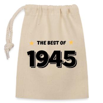 Best of 1945 - Sac cadeau en coton avec cordon (14 x 20 cm) - nature - Devant
