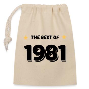 Best of 1981 - Sac cadeau en coton avec cordon (14 x 20 cm) - nature - Devant