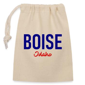 Boise, Idaho, États-Unis, États-Unis d’Amérique - Amérique - Sac cadeau en coton avec cordon (14 x 20 cm) - nature - Devant