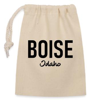 Boise - Idaho - États-Unis - États-Unis d’Amérique - Sac cadeau en coton avec cordon (14 x 20 cm) - nature - Devant