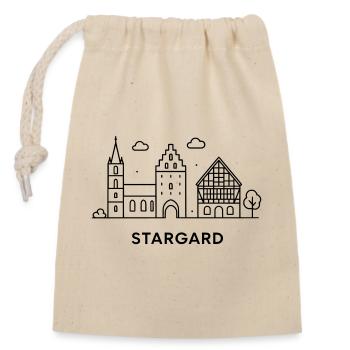 La ville de Stargard - Sac cadeau en coton avec cordon (14 x 20 cm) - nature - Devant