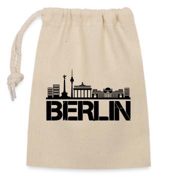 Horizon de Berlin - Sac cadeau en coton avec cordon (14 x 20 cm) - nature - Devant