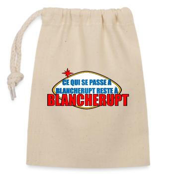 Alsace Blancherupt - Closable cotton gift bag (14x20cm) - nature - Front
