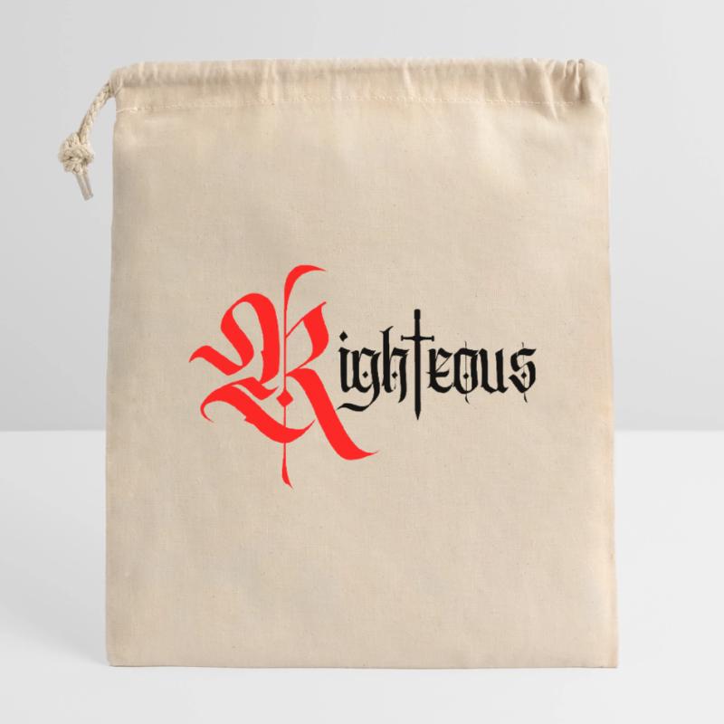 Conception gothique vertueuse avec épée Sac cadeau en coton avec cordon (14 x 20 cm)