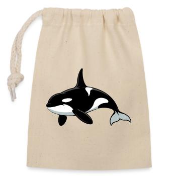 Amoureux des animaux marins des orques - Sac cadeau en coton avec cordon (14 x 20 cm) - nature - Devant