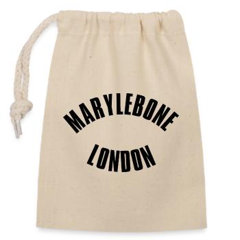 Marylebone London Arc - Closable cotton gift bag (14x20cm) - nature - Front