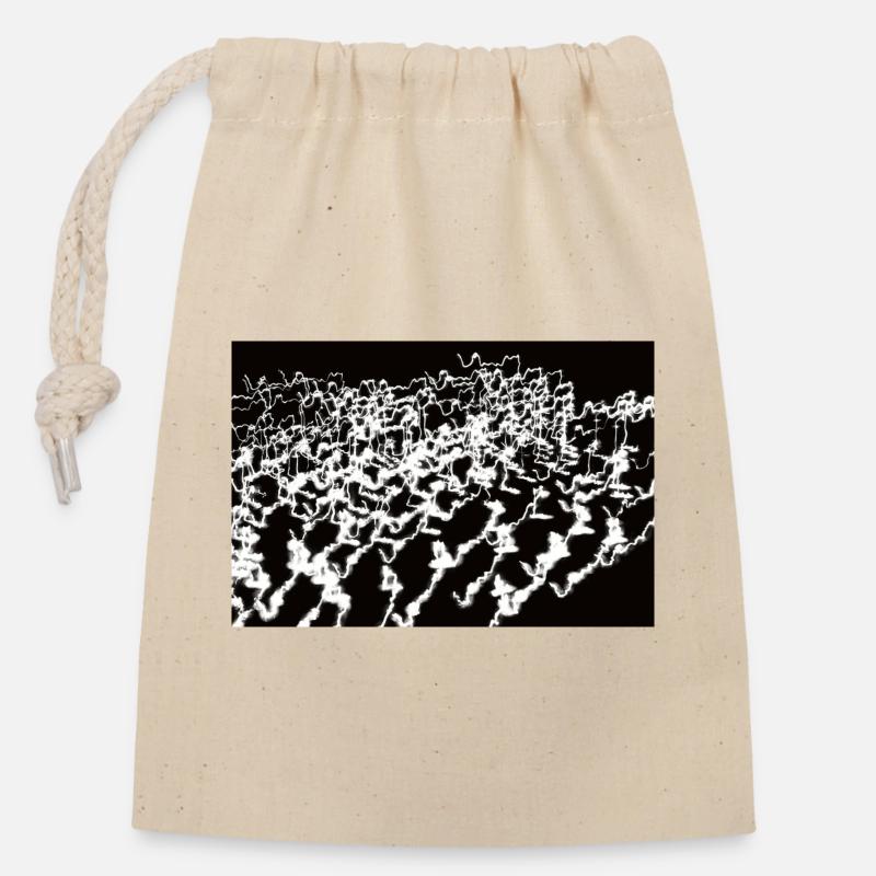 Lichtspiele 6 - Closable cotton gift bag (14x20cm) - nature