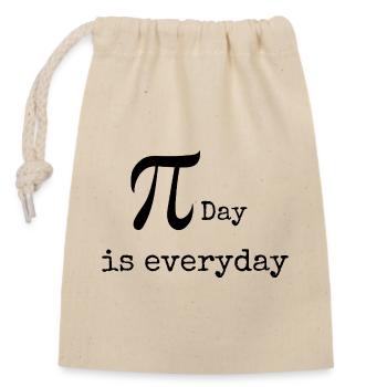T-shirt geek maths - Sac cadeau en coton avec cordon (14 x 20 cm) - nature - Devant