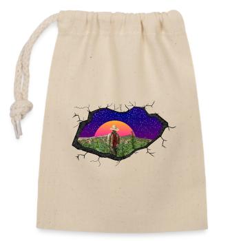 Weed Farmer - Closable cotton gift bag (14x20cm) - nature - Front