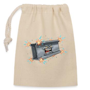 Dumpster Rage Streetwear - Verschließbarer Geschenkbeutel aus Baumwolle (14x20cm) - Natur - Vorne