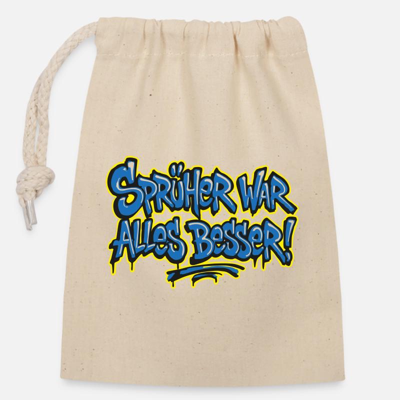 Sprayer was all better! 2 - Closable cotton gift bag (14x20cm) - nature