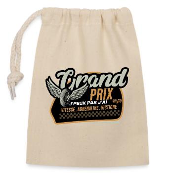 Grand Prix Ailes et Vitesse - Sac cadeau en coton avec cordon (14 x 20 cm) - nature - Devant