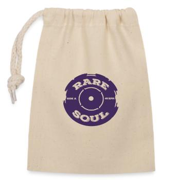 Rare Soul Vinyl Record Label 45 RPM Side A - Closable cotton gift bag (14x20cm) - nature - Front