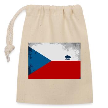 Czech Republic - Closable cotton gift bag (14x20cm) - nature - Front