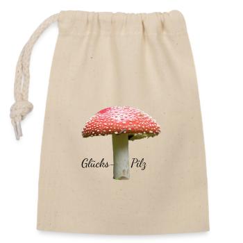lucky one - Closable cotton gift bag (14x20cm) - nature - Front