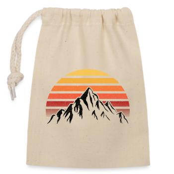 Rising Sun - Closable cotton gift bag (14x20cm) - nature - Front