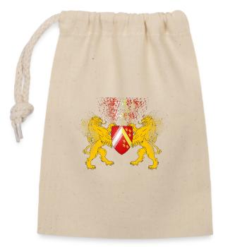 T-shirt Alsace Lions Blason Omega - Sac cadeau en coton avec cordon (14 x 20 cm) - nature - Devant