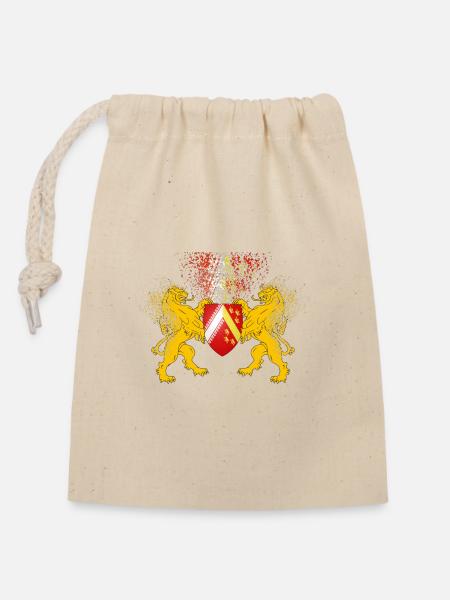 T-shirt Alsace Lions Blason Omega - Sac cadeau en coton avec cordon (14 x 20 cm) - nature