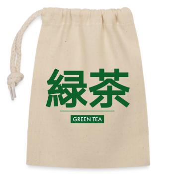 Japanese - Closable cotton gift bag (14x20cm) - nature - Front