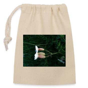 Fleur couchée par le vent - Sac cadeau en coton avec cordon (14 x 20 cm) - nature - Devant