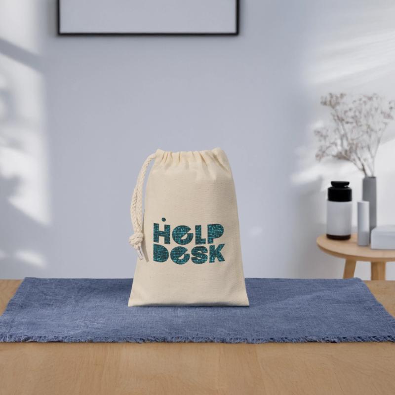 Helpdesk IT-Support-Geek Computer-Computer-Geek Verschließbarer Geschenkbeutel aus Baumwolle (14x20cm)