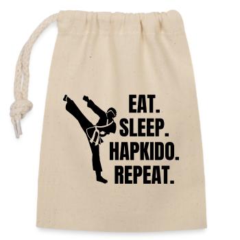 Hapkido Kampfkunst Karate Kampfsport Judo Aikido - Verschließbarer Geschenkbeutel aus Baumwolle (14x20cm) - Natur - Vorne