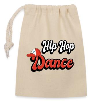 Design de danse hip hop - Sac cadeau en coton avec cordon (14 x 20 cm) - nature - Devant