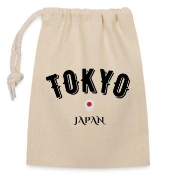 Tokyo japan - Closable cotton gift bag (14x20cm) - nature - Front