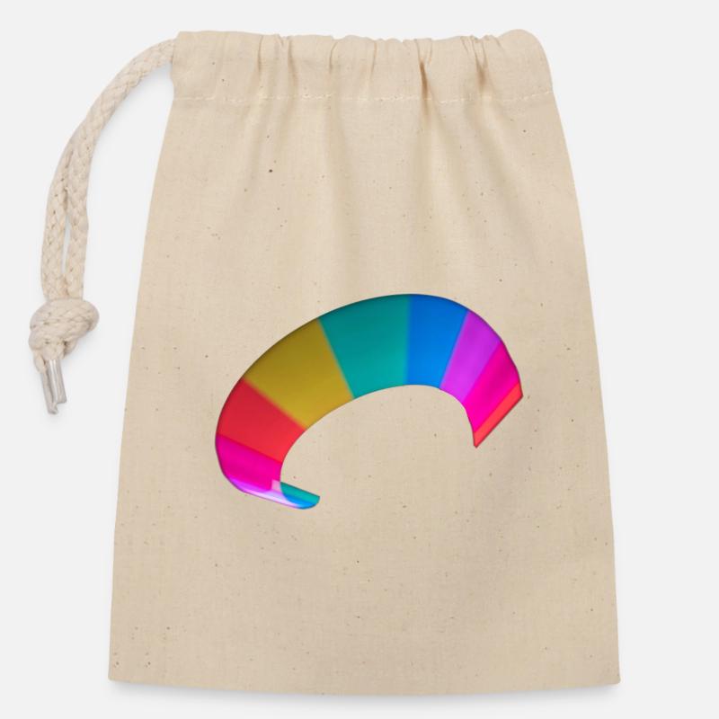 Guided with light rod "tennis forehand shot" - Closable cotton gift bag (14x20cm) - nature