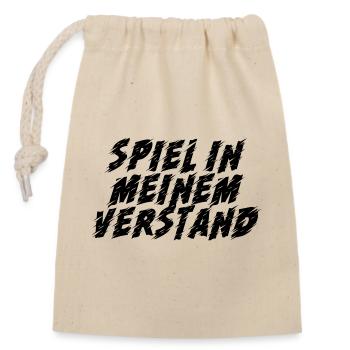 Game Gaming PC - Verschließbarer Geschenkbeutel aus Baumwolle (14x20cm) - Natur - Vorne