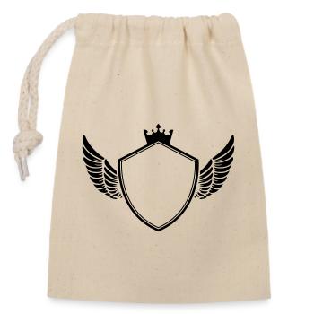 Symbole des armoiries - Sac cadeau en coton avec cordon (14 x 20 cm) - nature - Devant