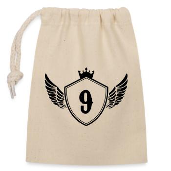Coat of arms 9 - Closable cotton gift bag (14x20cm) - nature - Front
