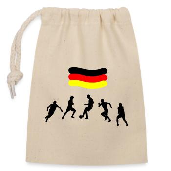 Fußball Football - Sac cadeau en coton avec cordon (14 x 20 cm) - nature - Devant